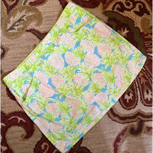 RALPH LAUREN X Size XL 16 Skort Athletic Activewear Tennis Stretch Pineapple Fun - Picture 1 of 16